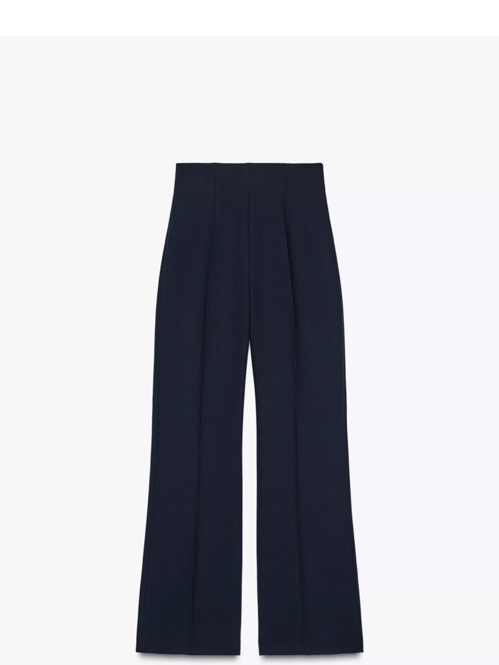 Wide-Leg Navy Trousers - Women